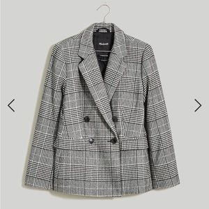 NWT - Madewell The Rosedale Blazer in Plaid - Size 8